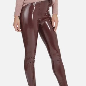 Spanx Patent leather leggings NWT  Medium Petite RUBY